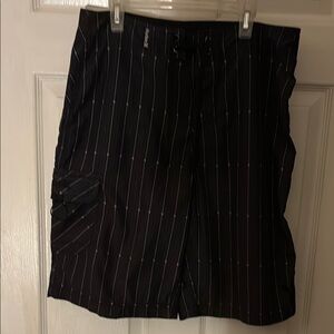 Hurley Black Board Shorts with Classic Design